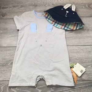 Bunnies By The Bay boys onesie 6-12 months